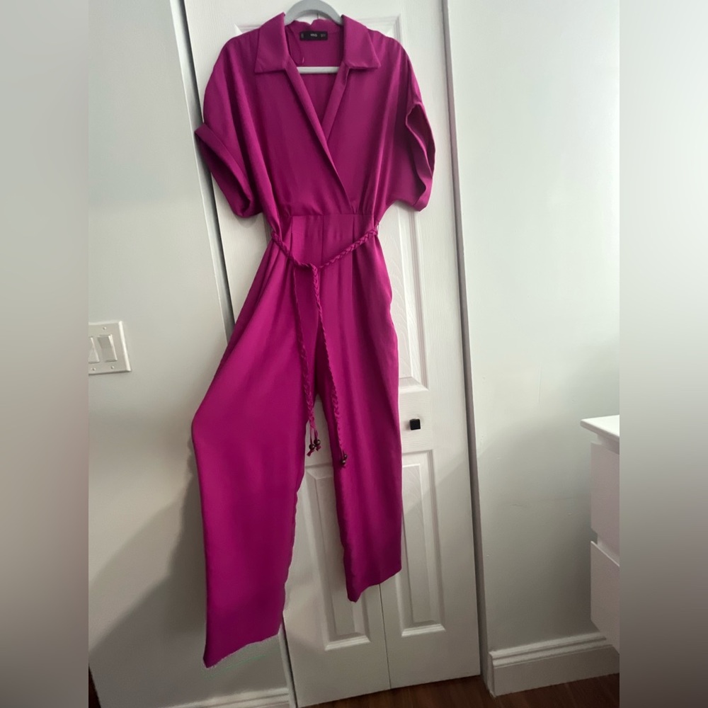 Mango Fuchsia Jumpsuit